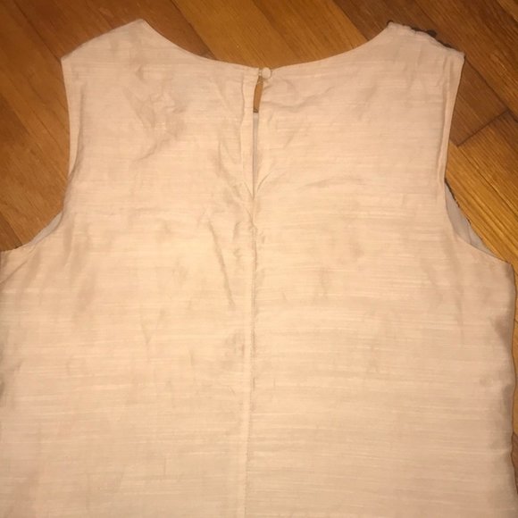 NEIMAN MARCUS LELA ROSE SILK CROCHET FLORAL TOP - Picture 7 of 8